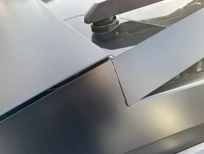 People have been criticising the Cybertruck's build quality.