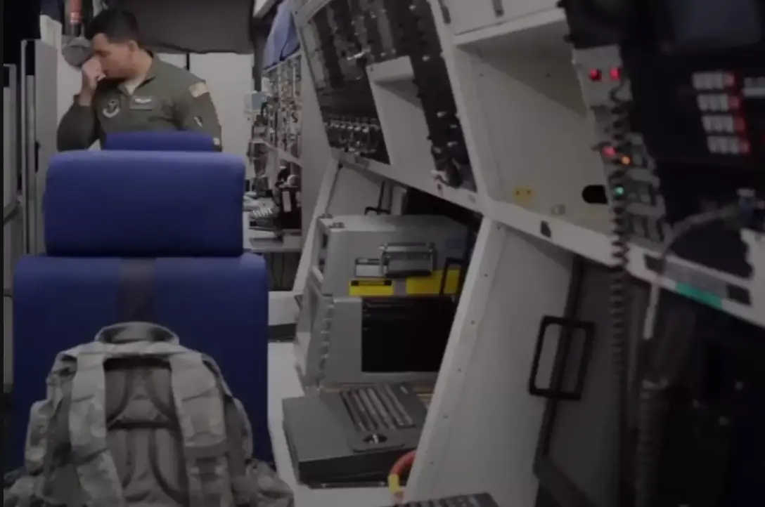 A rare peak inside the flying nuclear bunker (US Department of Defense/CNBC)
