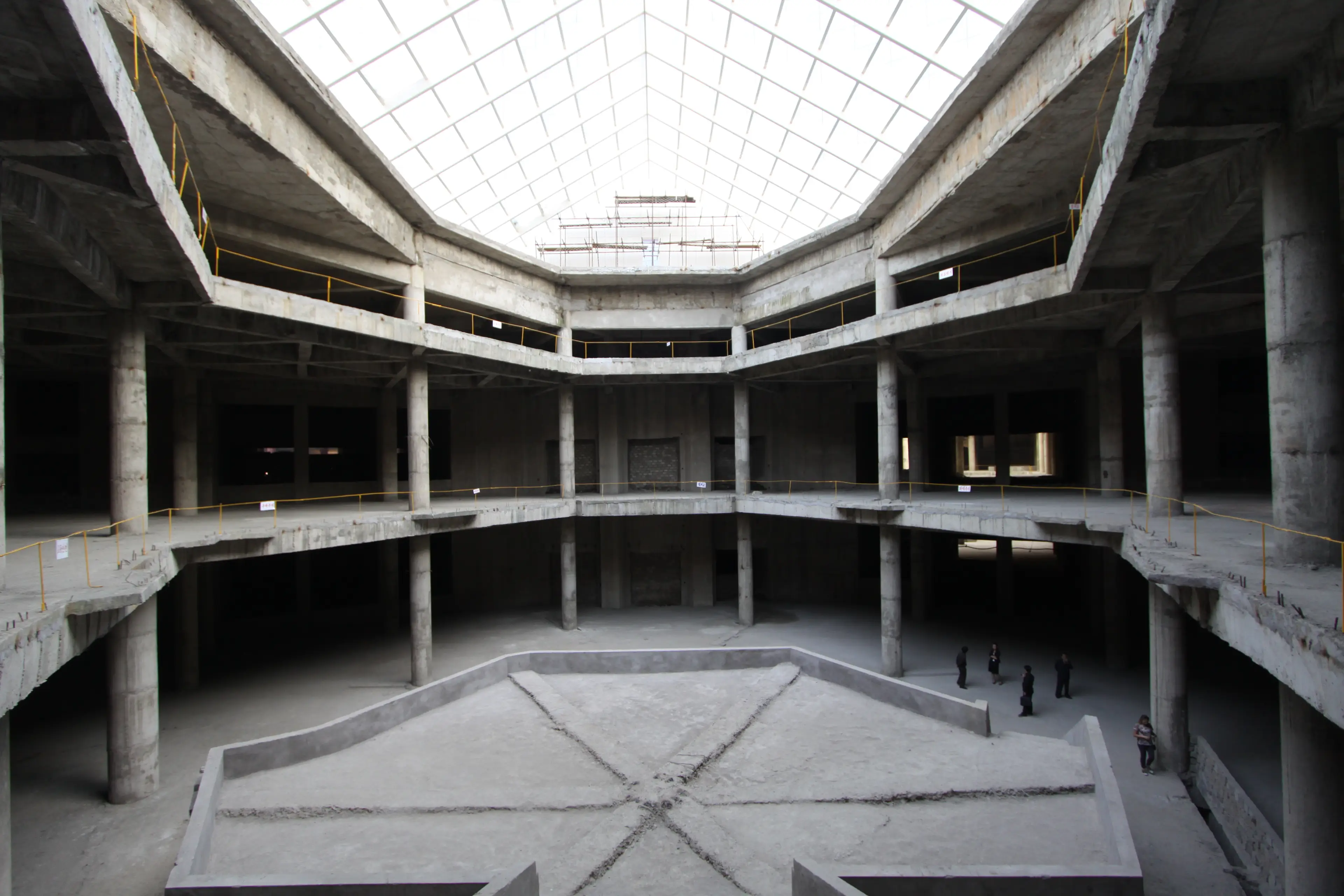 The unfinished hotel is the defining feature of the city's skyline (Simon Cockerell)