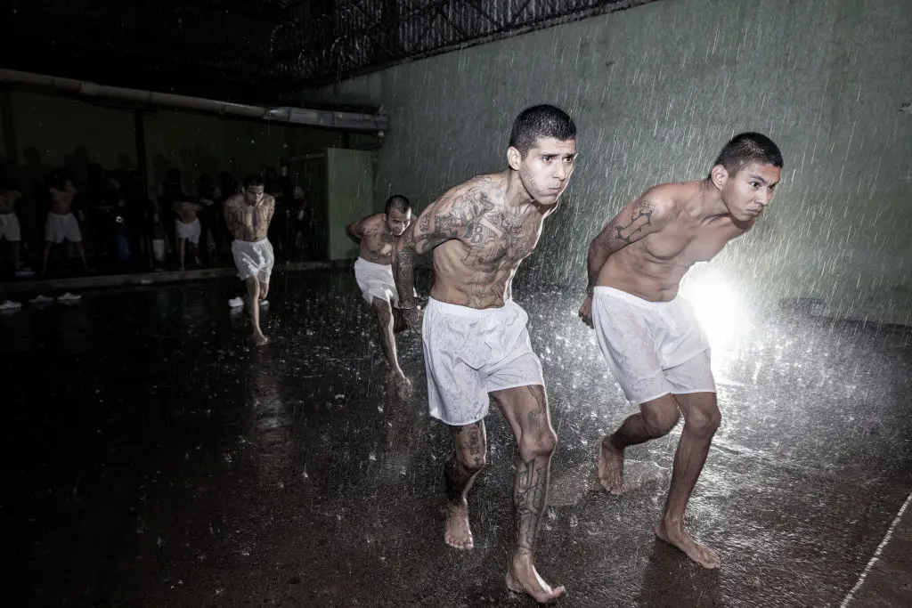 Prisoners live in 'inhumane conditions' (Handout/Presidencia El Salvador via Getty Images)