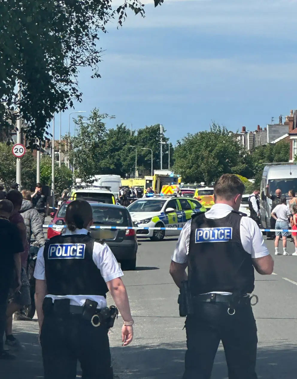 Emergency services attended to the scene in Merseyside. (X)