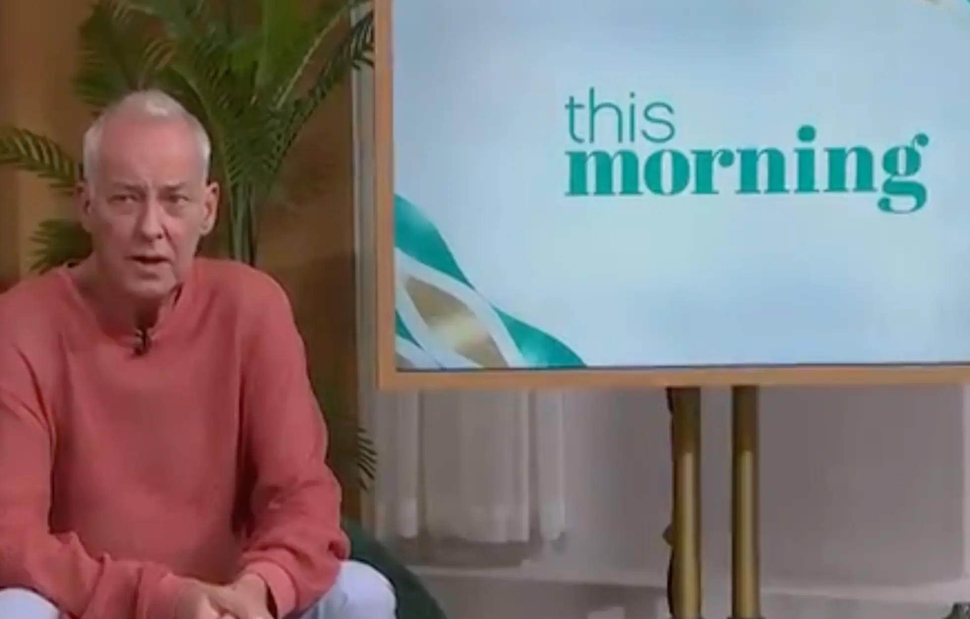 Michael Barrymore looked baffled on This Morning earlier today (3 August).