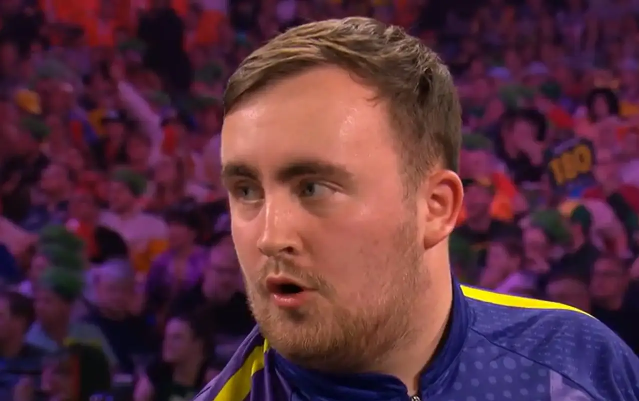 Littler said his mind went blank in the moment and had to ask the announcer what number he was meant to aim for next.