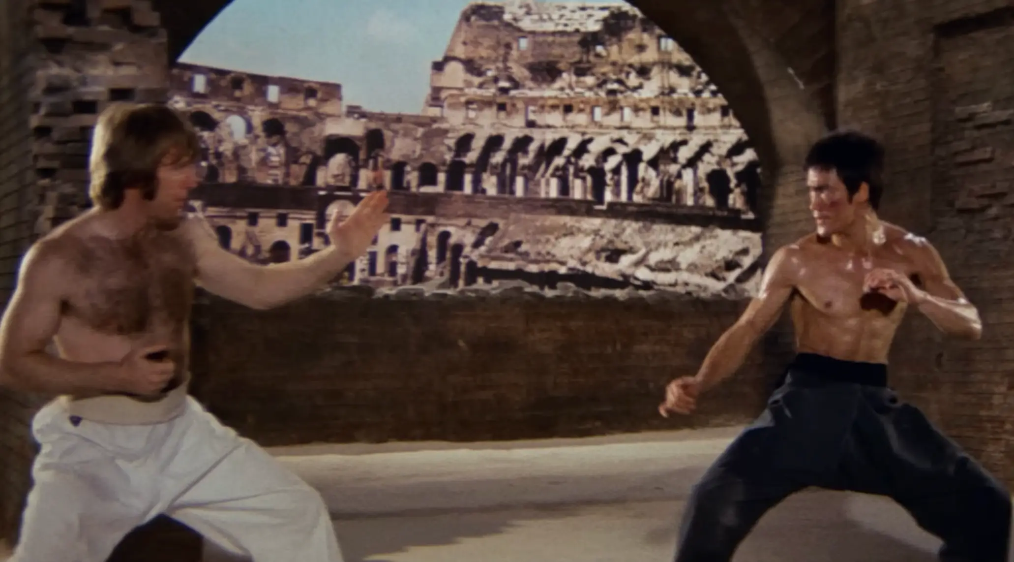 Chuck Norris and Bruce Lee (Golden Harvest)