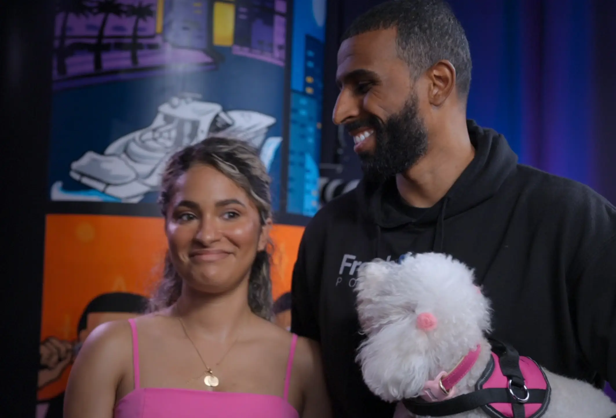 Angie Camacho, who has since split from Gaines and is in a new relationship, later claimed she never wanted to appear in the documentary (Netflix)