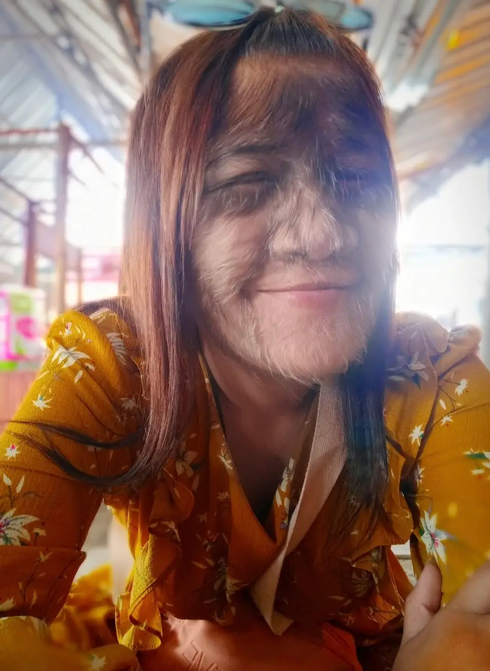 The Thai woman embraced her uniqueness and previously said being hairy makes her 'special' (Facebook/Supatra Sasuphan)