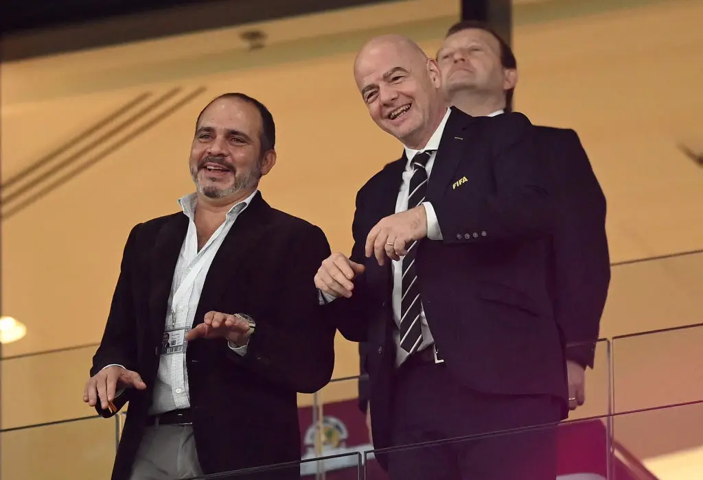Al Hussein and Infantino ( David Ramos - FIFA/FIFA via Getty Images)