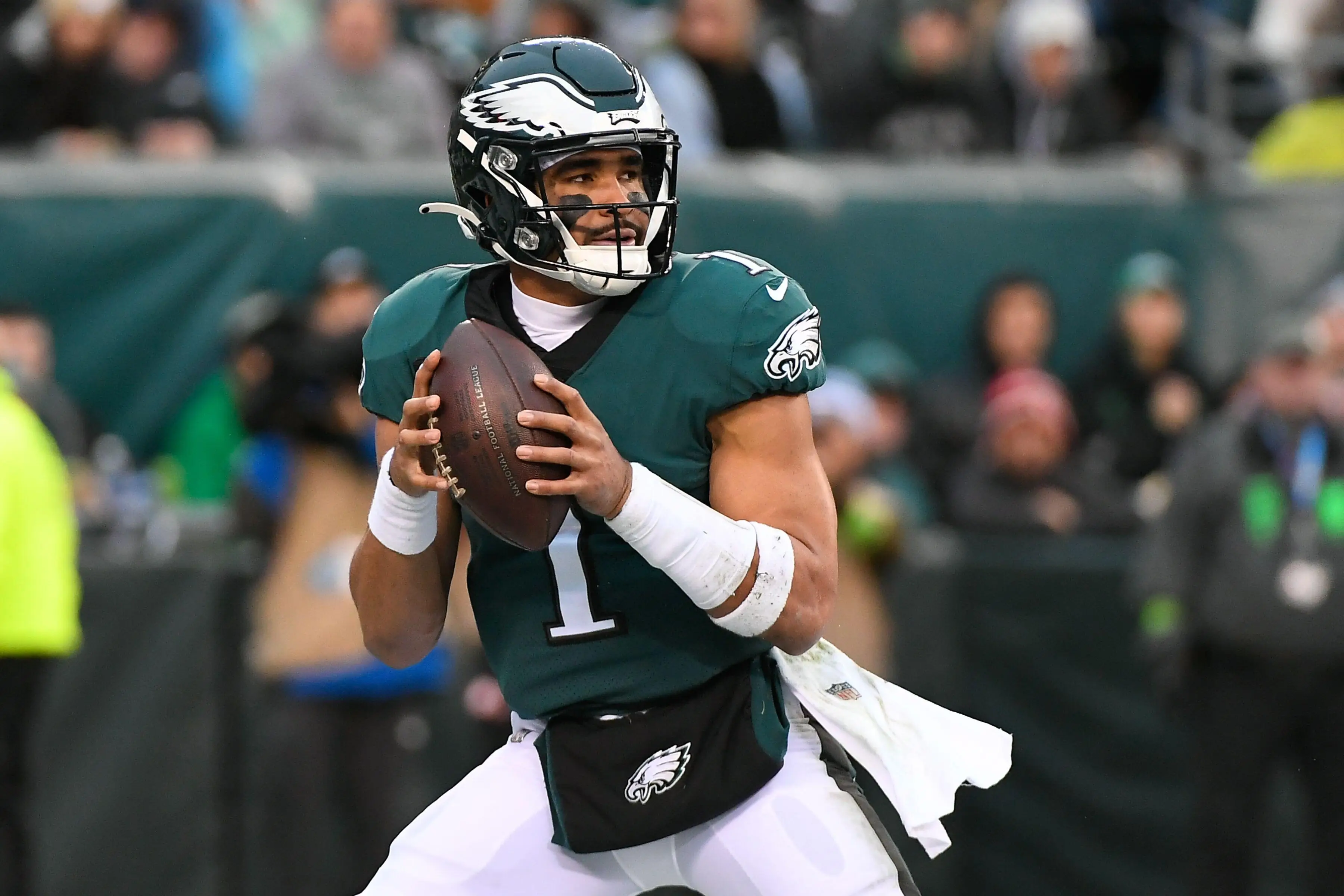 Jalen Hurts will hope to win his first ever Super Bowl trophy this weekend.