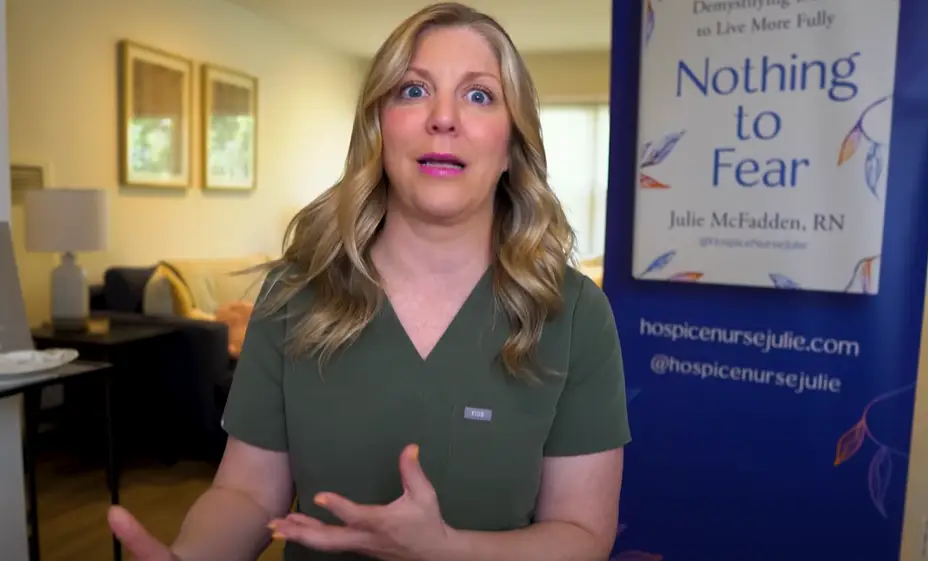 Julie helps people to understand death. YouTube/ @hospicenursejulie