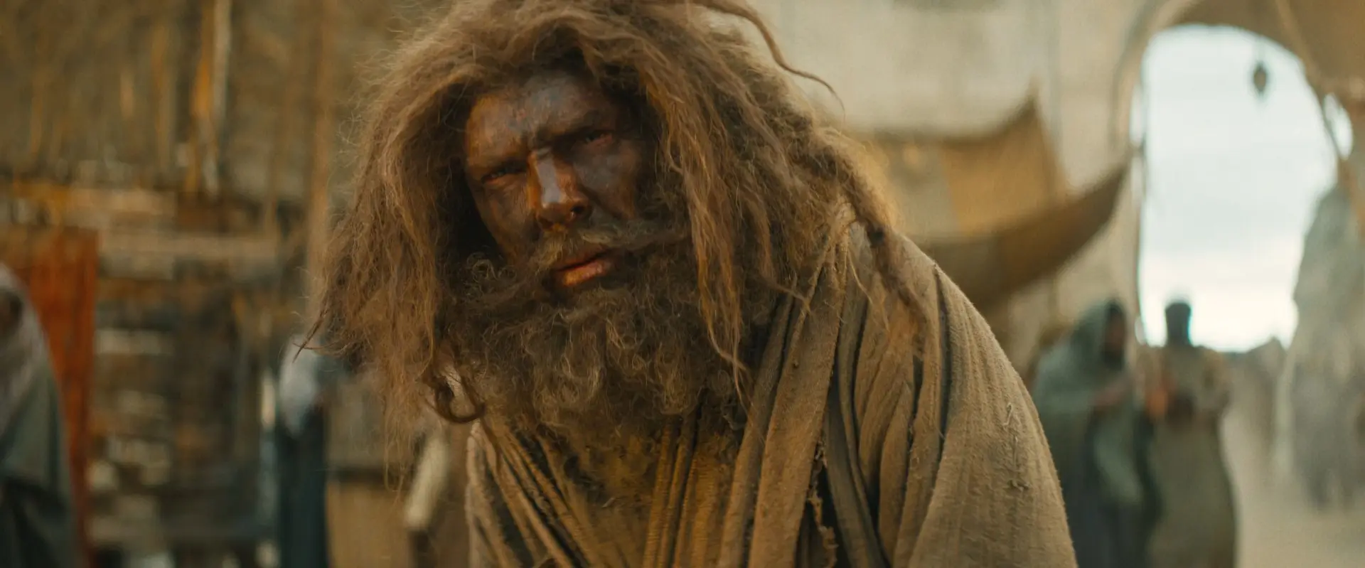 Benedict Cumberbatch makes regular appearances in the film looking pretty unrecognisable.