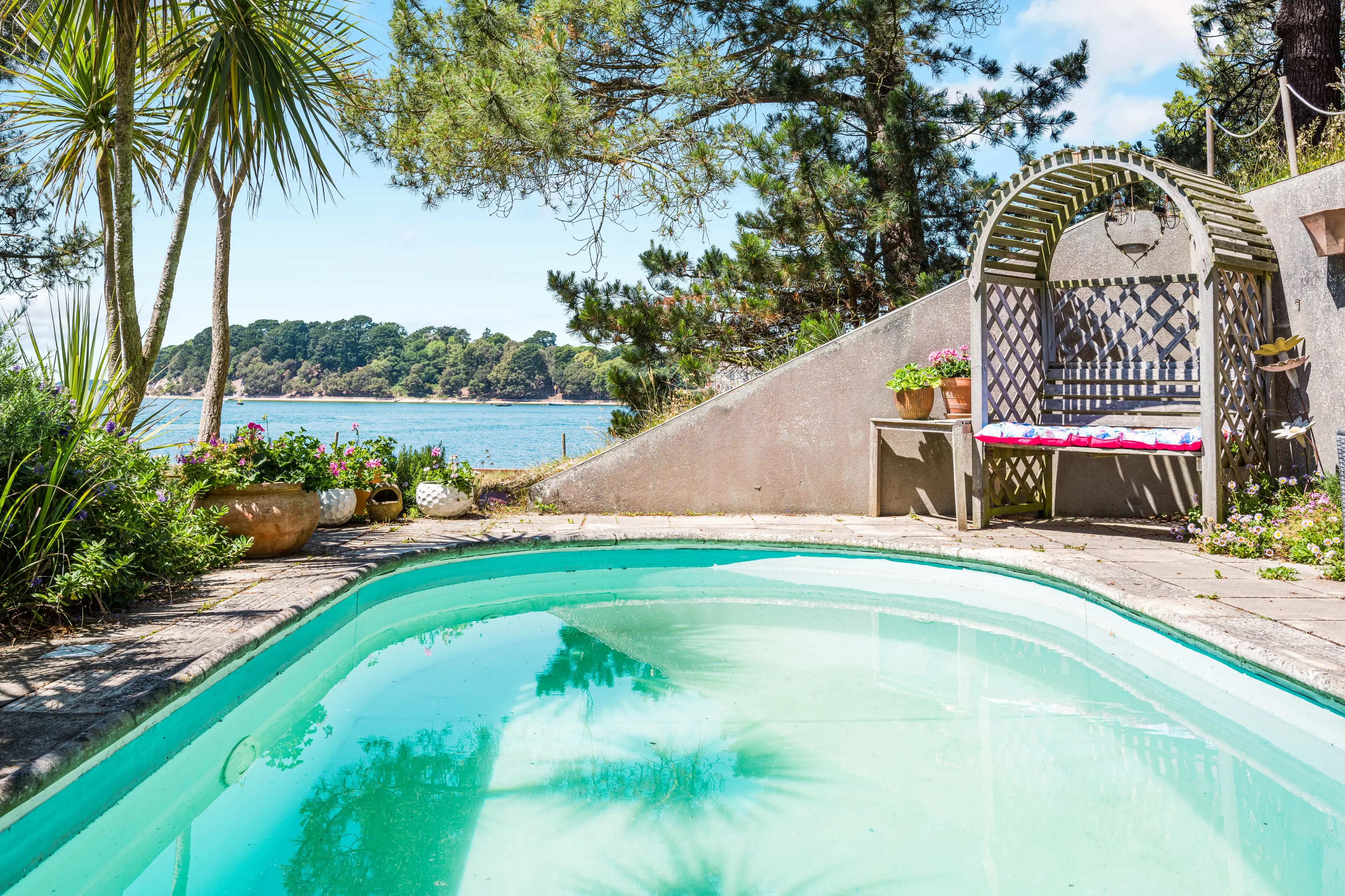 Naturally, it has a pool.