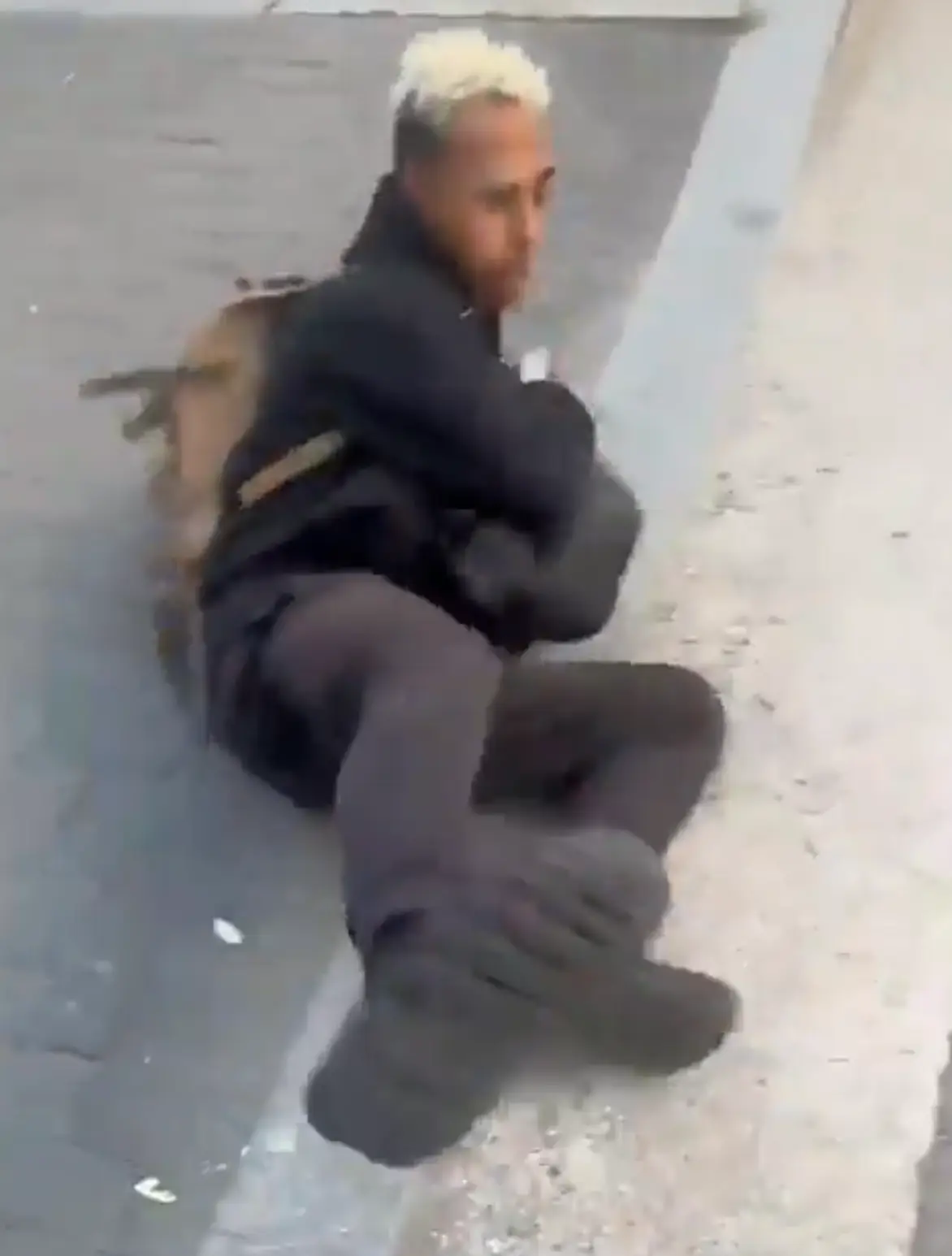 Several videos online show him getting punched because of his actions (X)