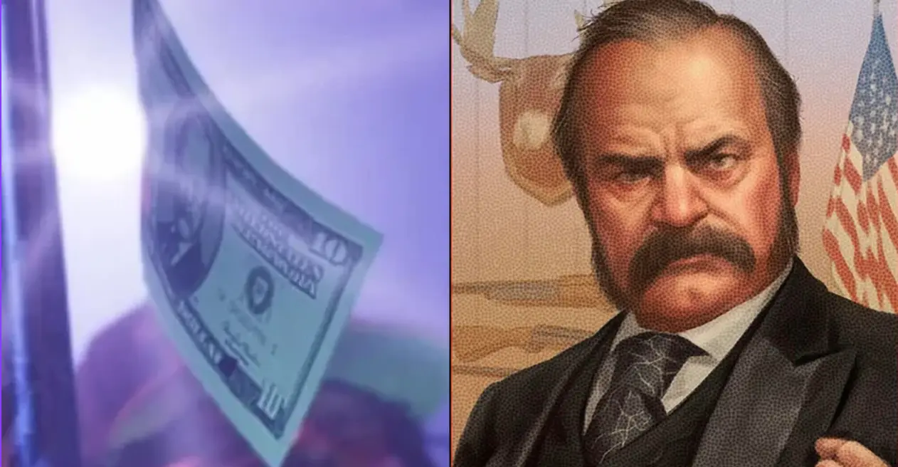 The presidents are the same in the GTA money and Red Dead Redemption cigarette cards (Rockstar)
