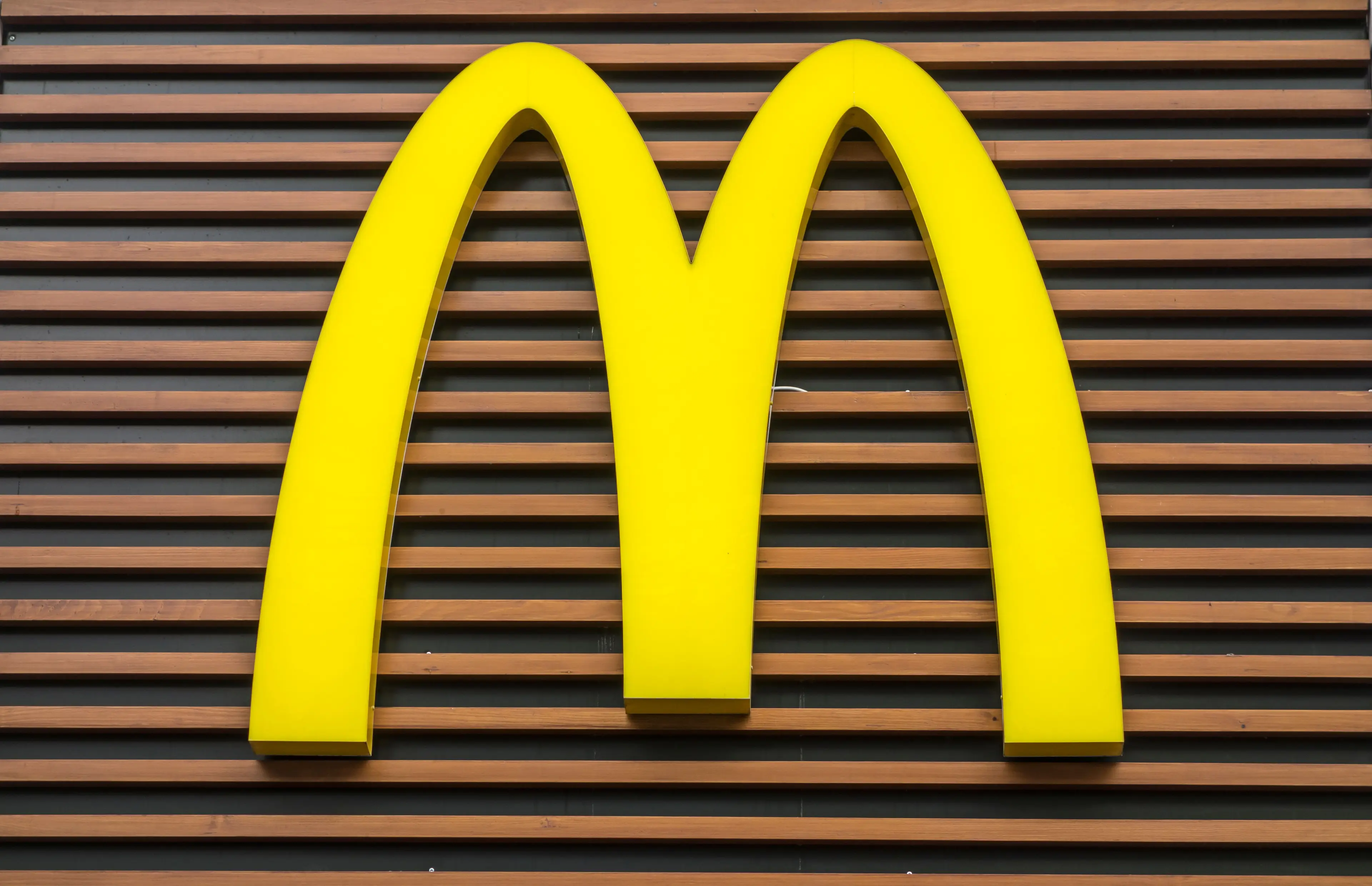 McDonald's logo on the wall