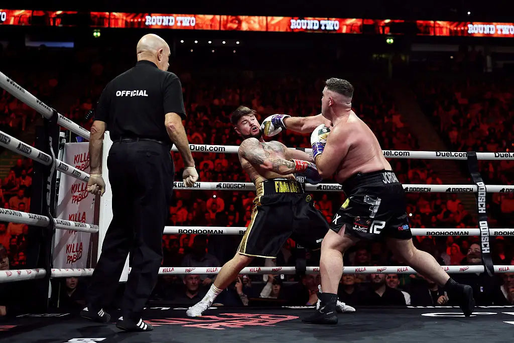 The 'Ibiza Final Boss' and Jordan McCann came to blows in the boxing ring (Photo by Jan Kruger/Getty Images)