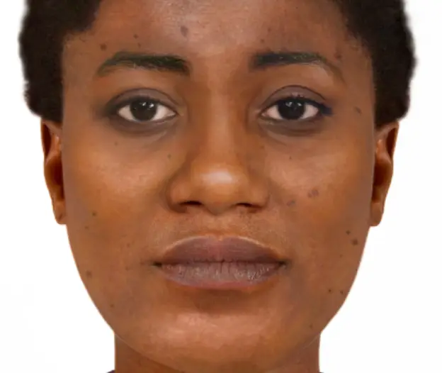 This is what the mysterious woman looked like before she died 21 years ago (Hew Morrison)