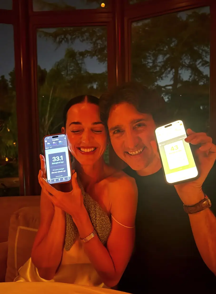 They both have lower biological ages apparently. (katyperry/Instagram)