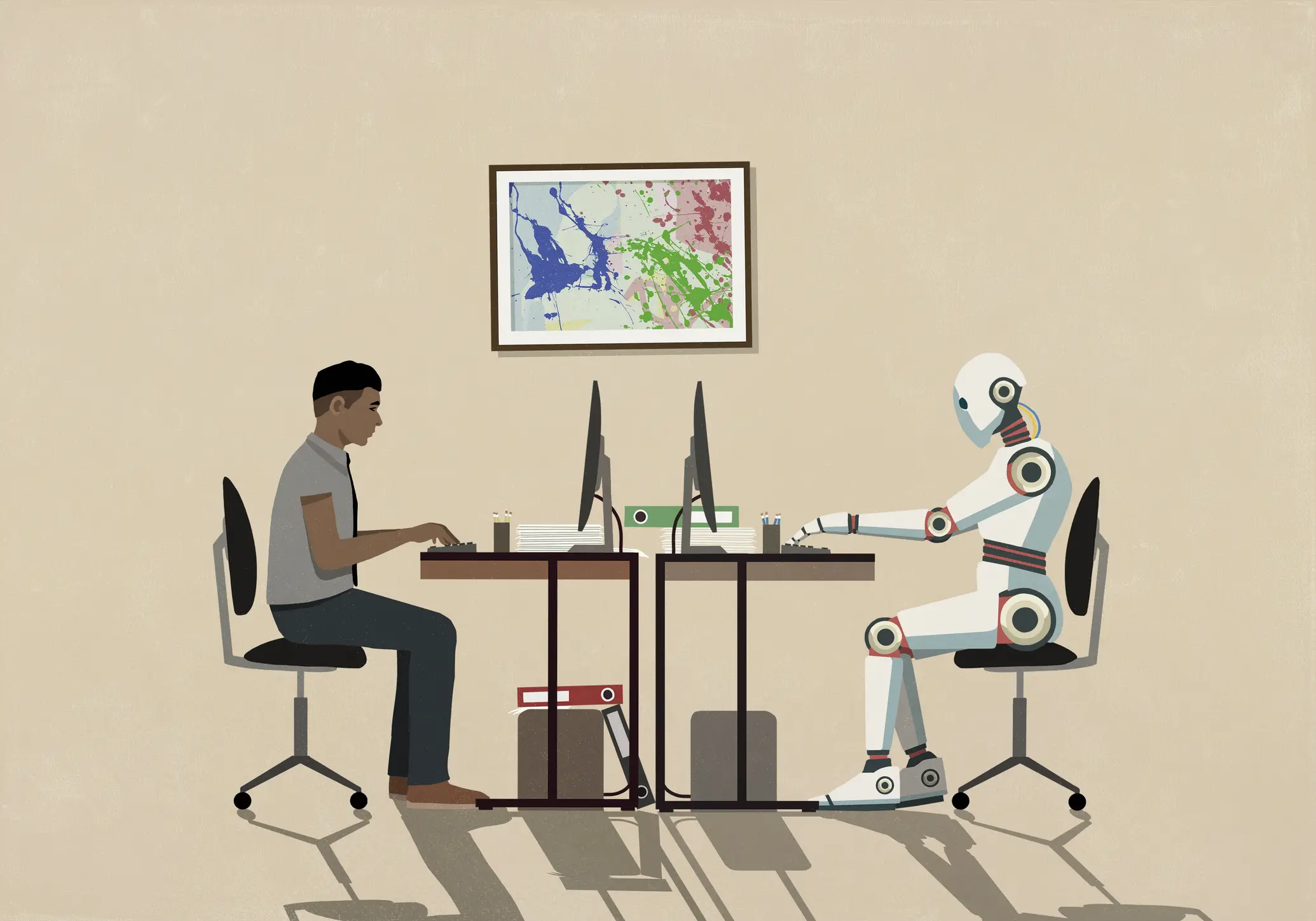 The widespread replacement of human workers has begun (Getty Stock Images)