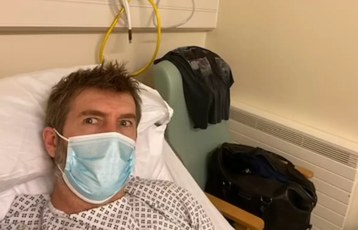 Rhod Gilbert was diagnosed with head and neck cancer in 2022 (Facebook/Rhod Gilbert)