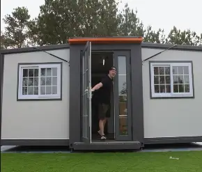 One man decided to test out Amazon's tiny home to see if it could do the job (TikTok/@unspeakable_fanytb)