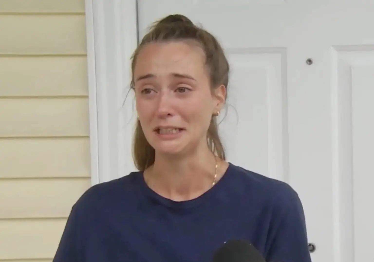 Julianna Zyra issued an emotional plea to her missing husband (NEWS 10 ABC)