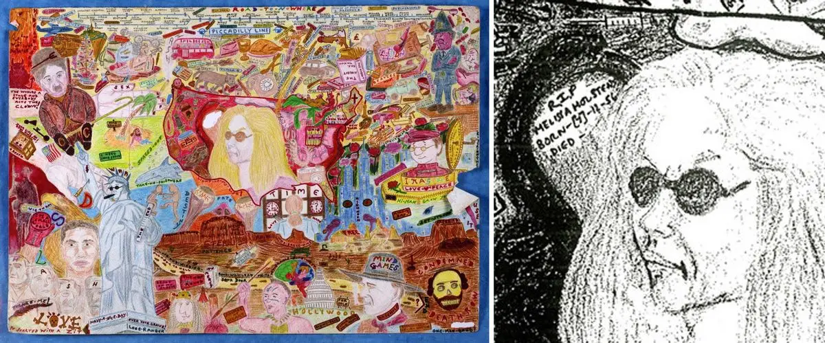 The horrifying collage made by Sweeney (Metropolitan Police / PA Wire)