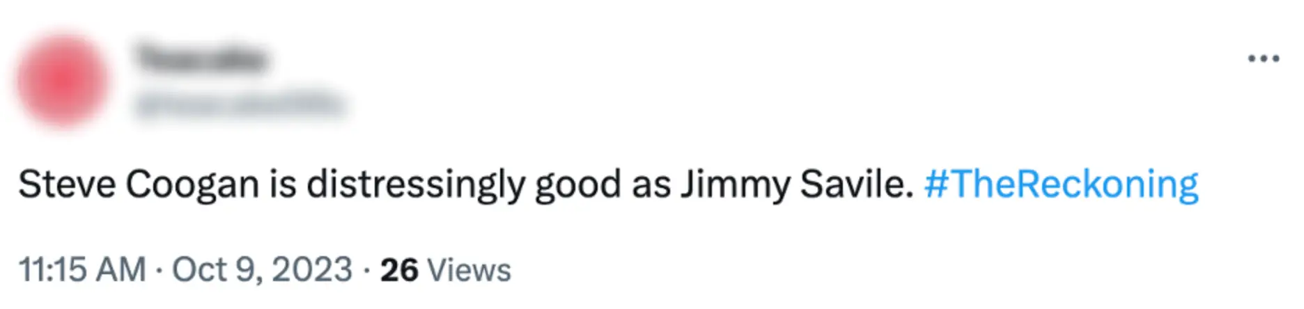 Praise flooded in for his performance.