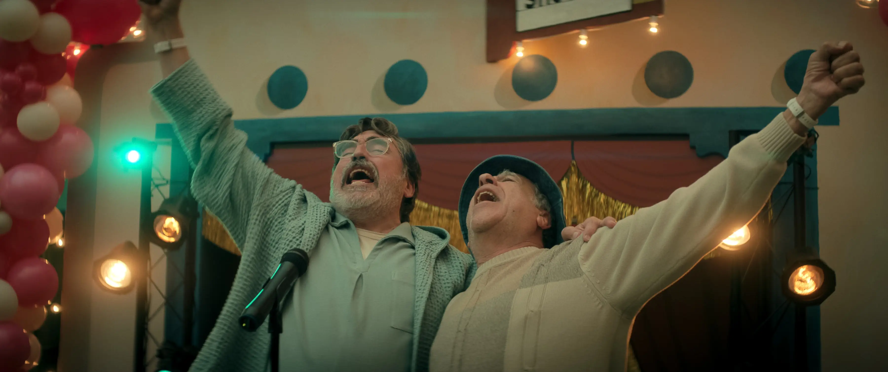 Alfred Molina as Sam and Bill Karnovsky as Ben in The Boroughs. (Netflix)