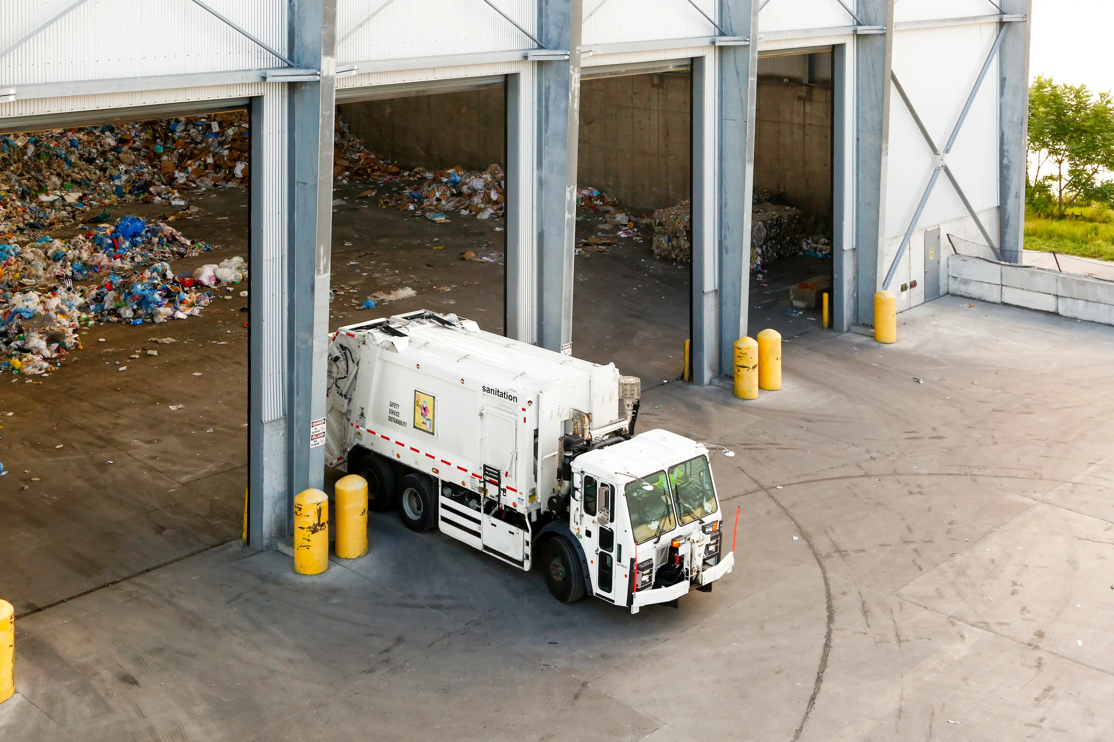 The winning ticket ended up on the back on a bin lorry (Getty stock image)