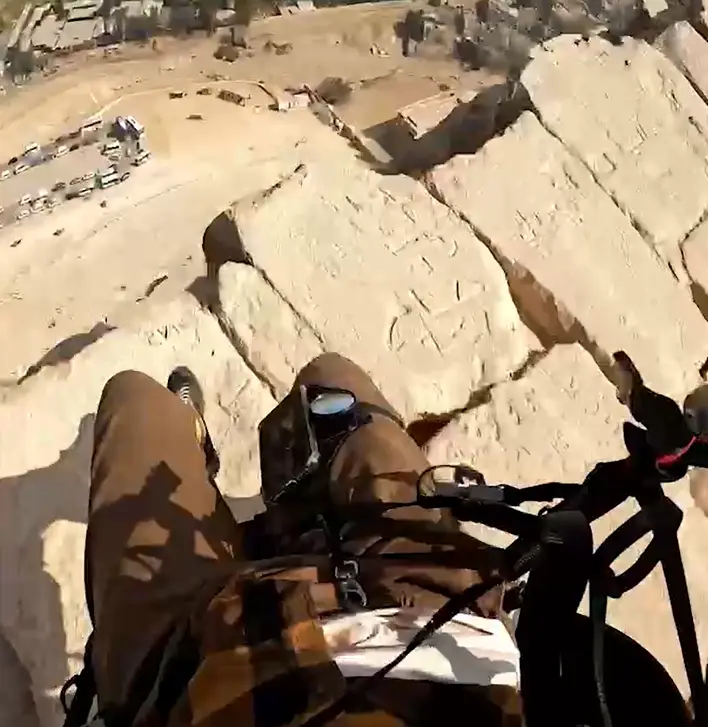 There's symbols carved into the top of the pyramid (SWNS)