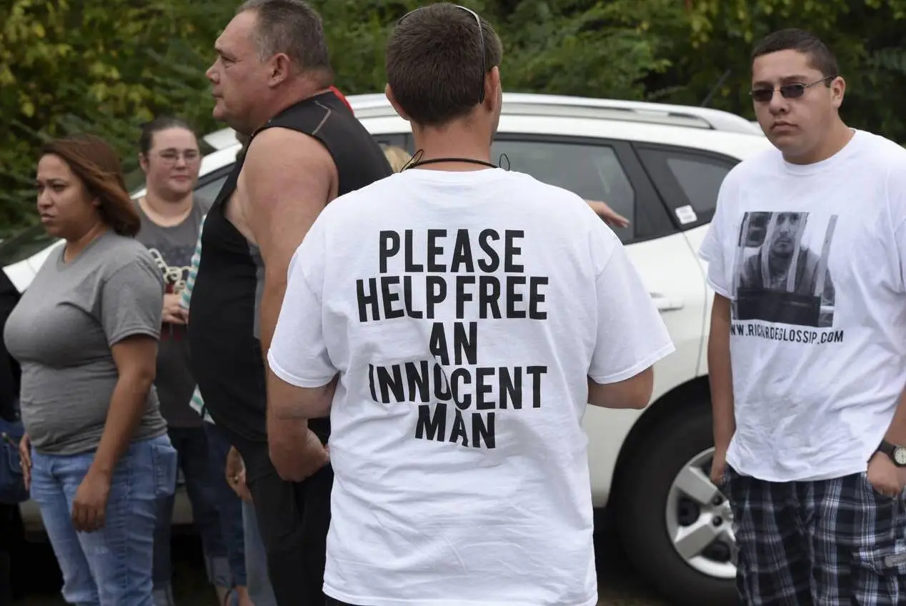 The death row inmate has a strong support group on the outside.