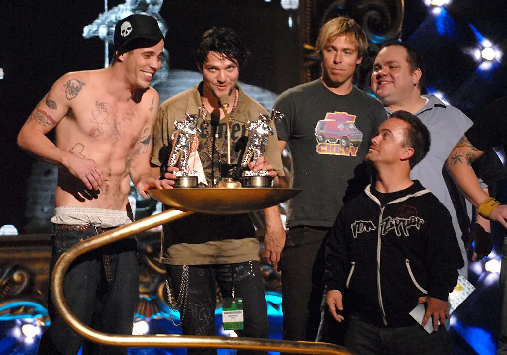Bam Margera featured in the first three films and the TV series but was axed from the fourth (Photo by KMazur/WireImage)