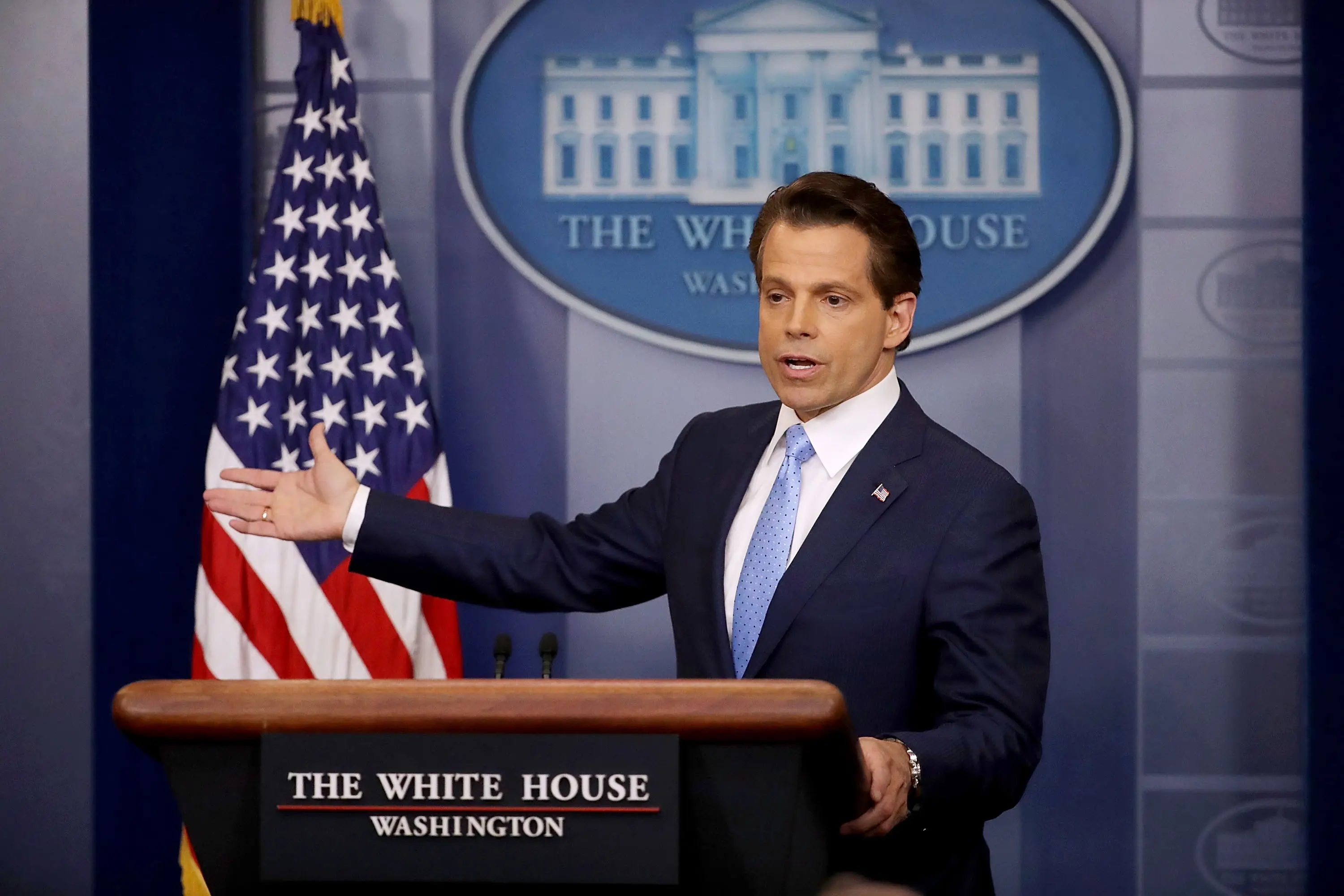 Scaramucci worked at the White House for less than two weeks (Chip Somodevilla/Getty Images)