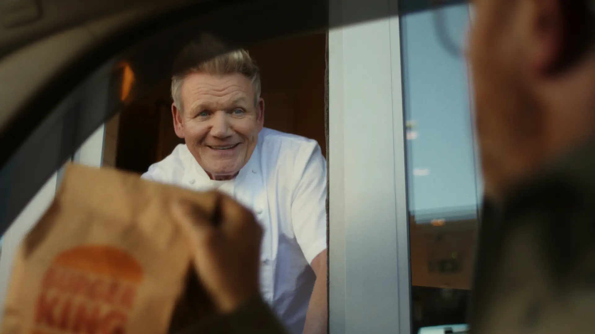 Bet you never expected to see Ramsay in a drive-thru window. (Burger King UK)