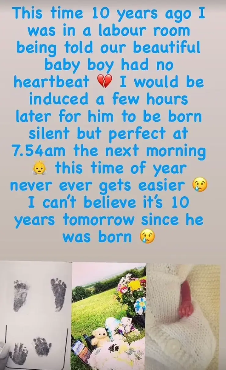 Sue shared a tribute to Alfie (Instagram/@theradfordfamily)