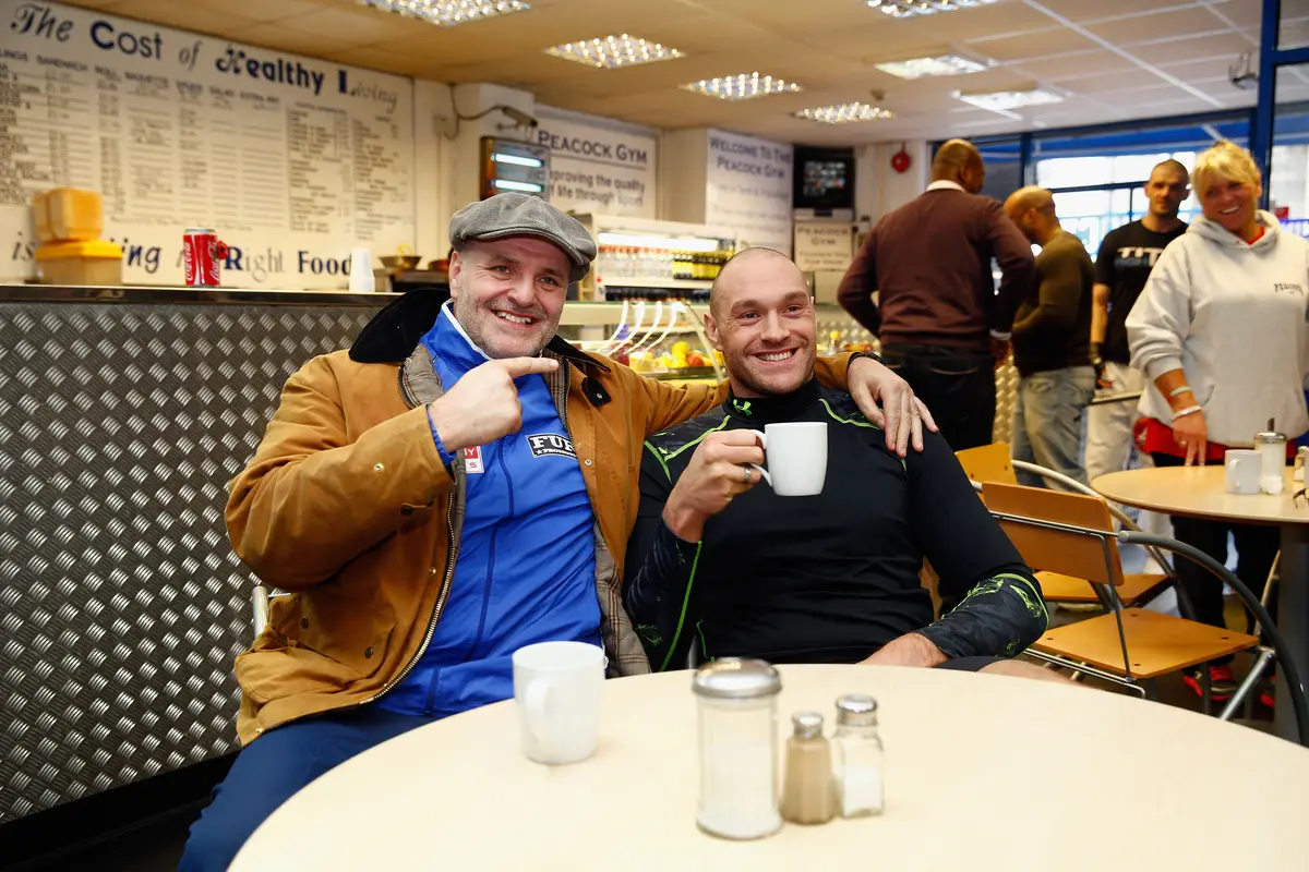 Big John with son Tyson Fury.