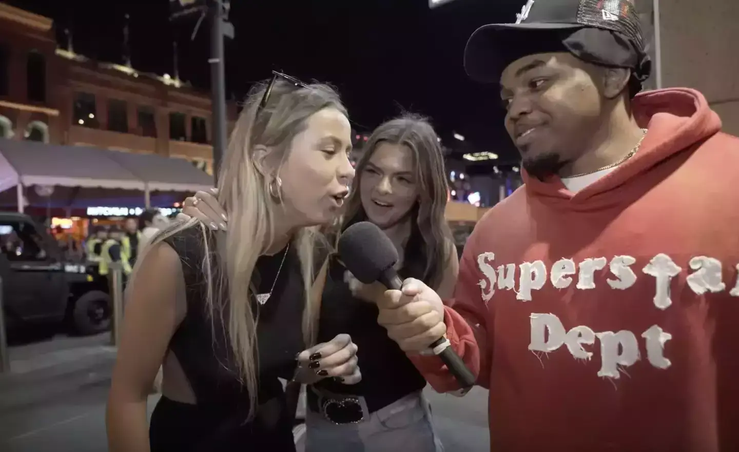 The Hawk Tuah video has been watched by millions. (YouTube/Tim and Dee TV)