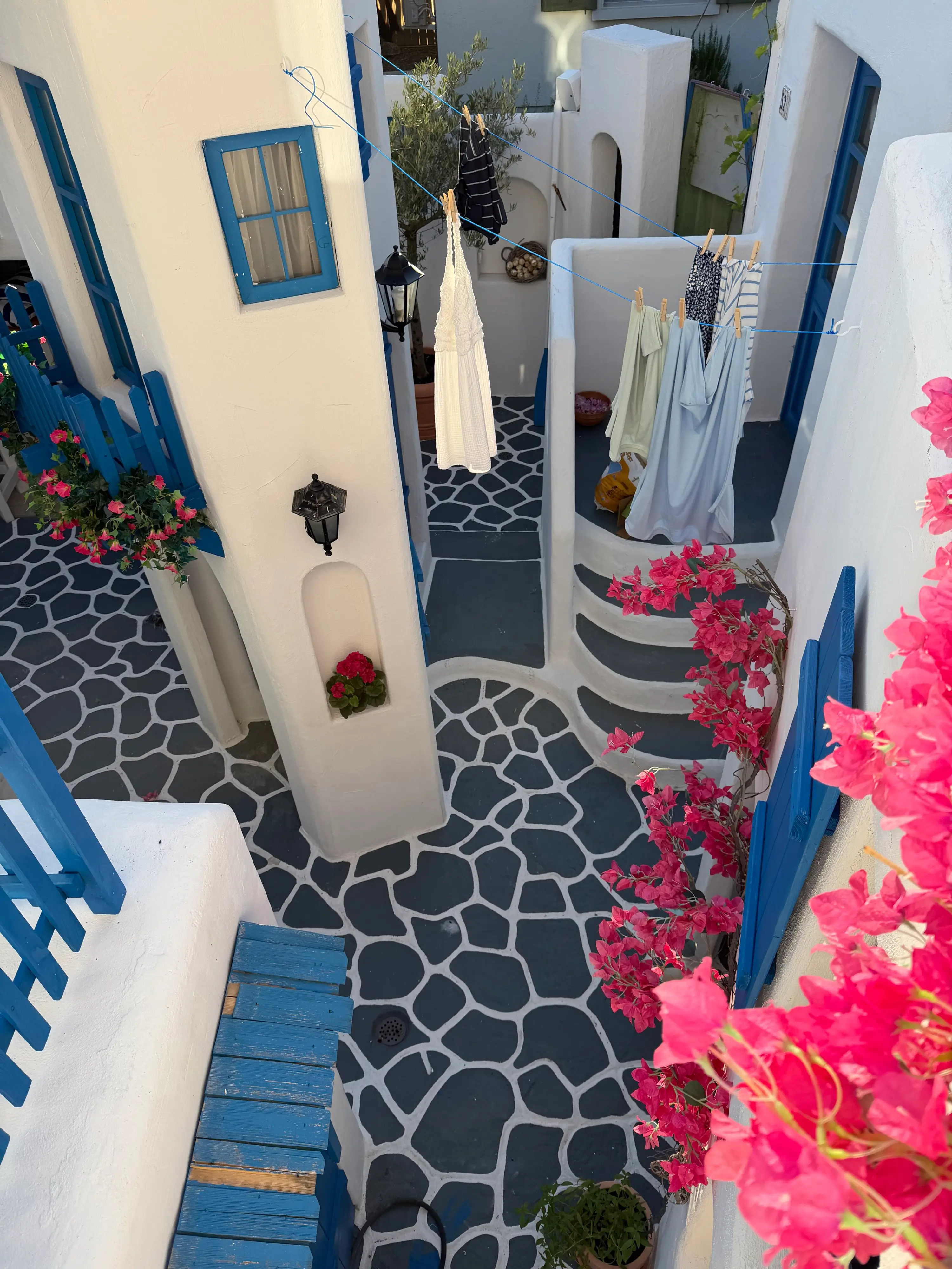 The Greek village is just 15m by 15m (Michael Scherrer / SWNS)