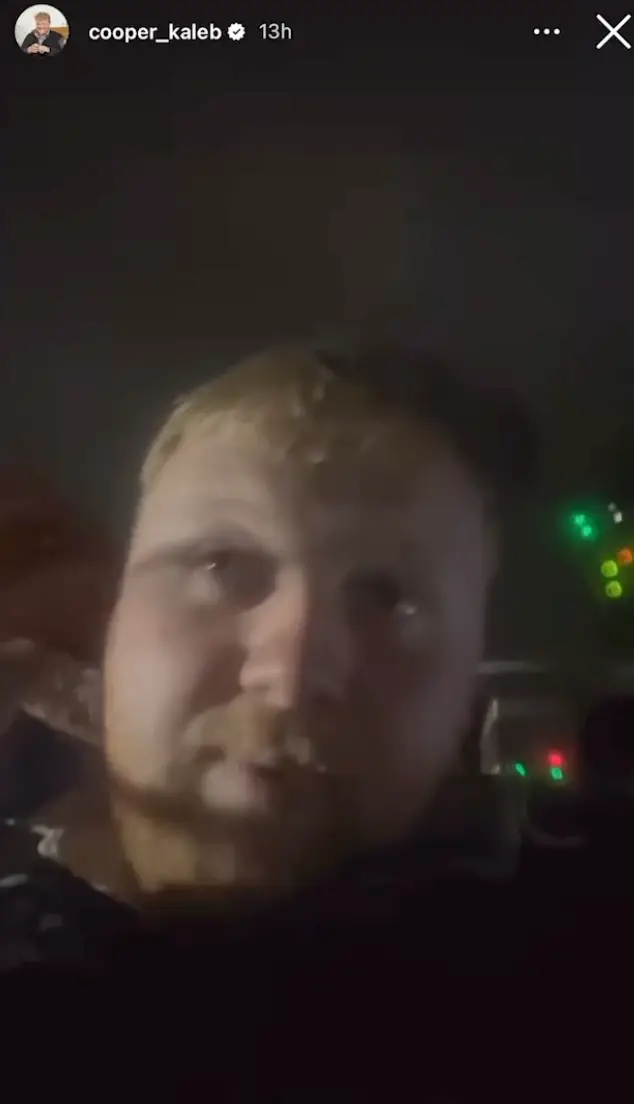 Kaleb told his followers to 'stay safe'.