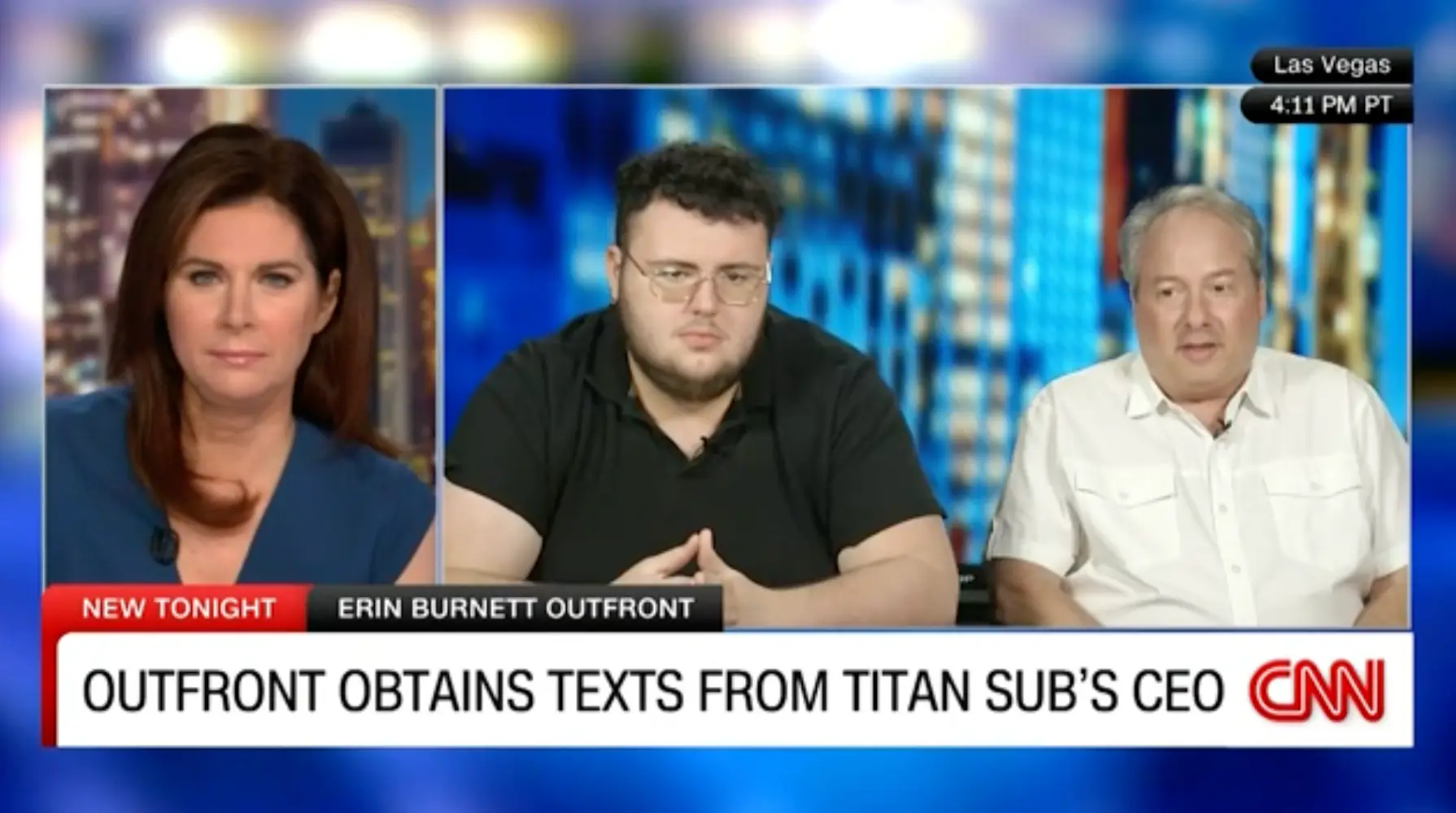 Jay Bloom and his son Sean had planned to visit the shipwreck in the sub, but had 'concerns'.