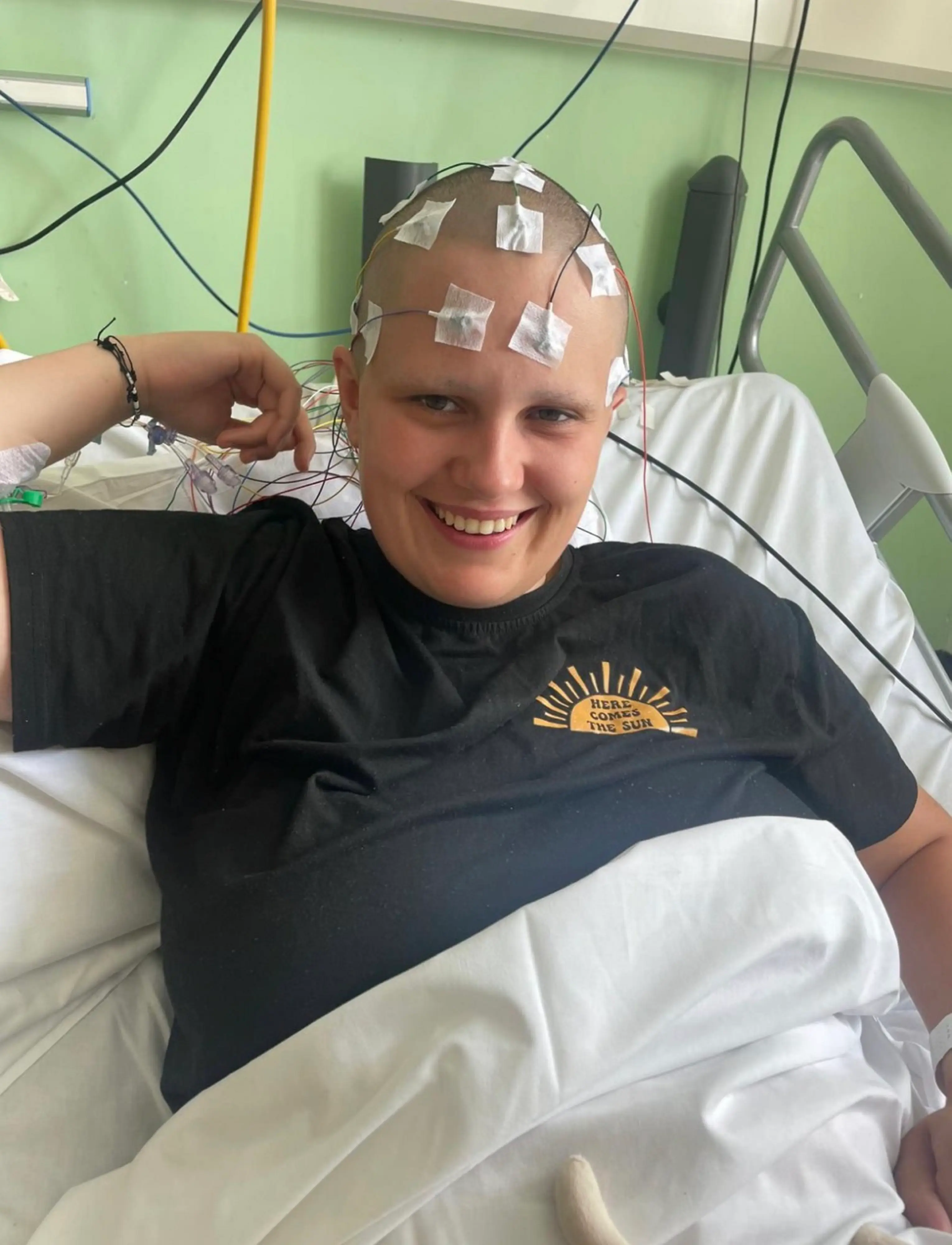 She is now fundraising for a wheelchair that will help with her condition (SWNS)