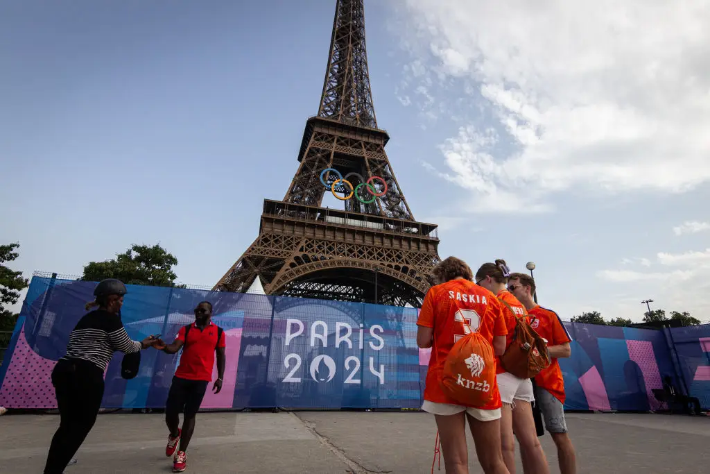 Paris is preparing for the Olympics Closing Ceremony (Telmo Pinto/NurPhoto via Getty Images)