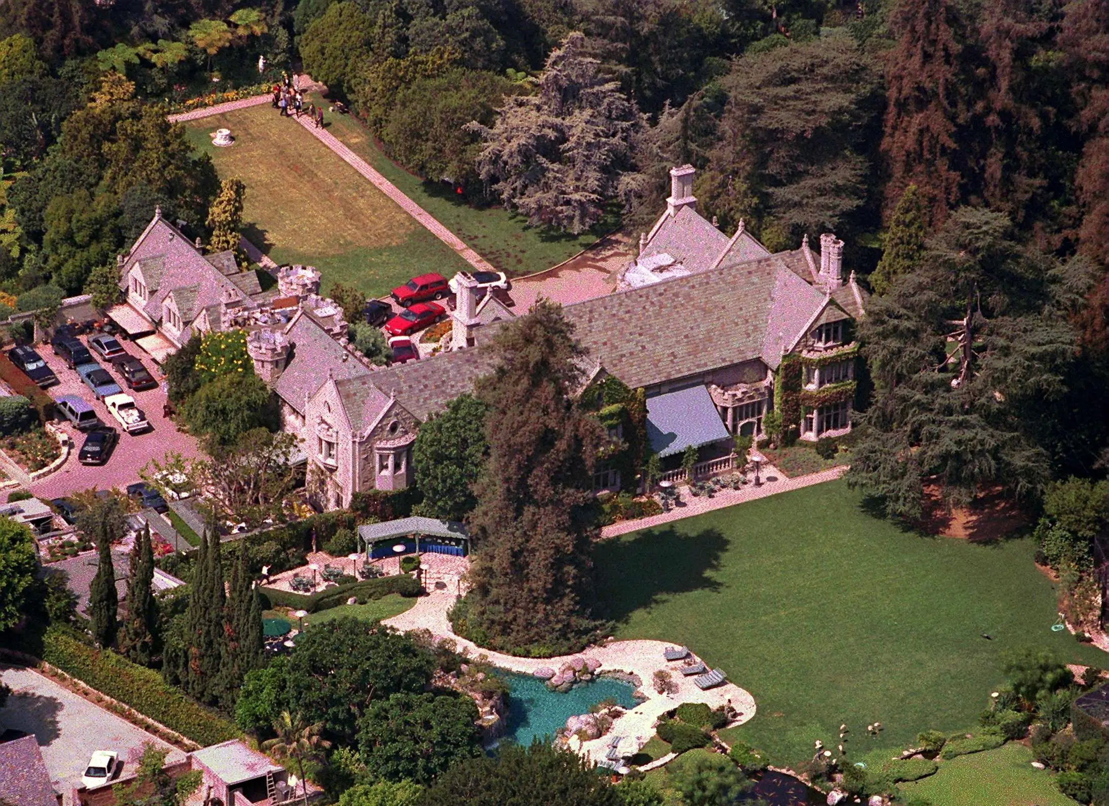 Madison lived at the Playboy Mansion while she was dating the magazine mogul (James Aylott/Getty Images)