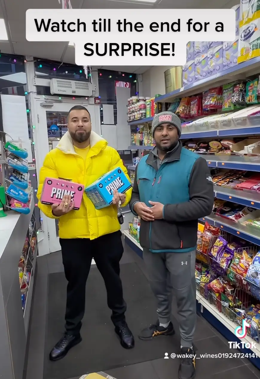 The shop has been flogging Prime Energy drinks for £100 a pop.