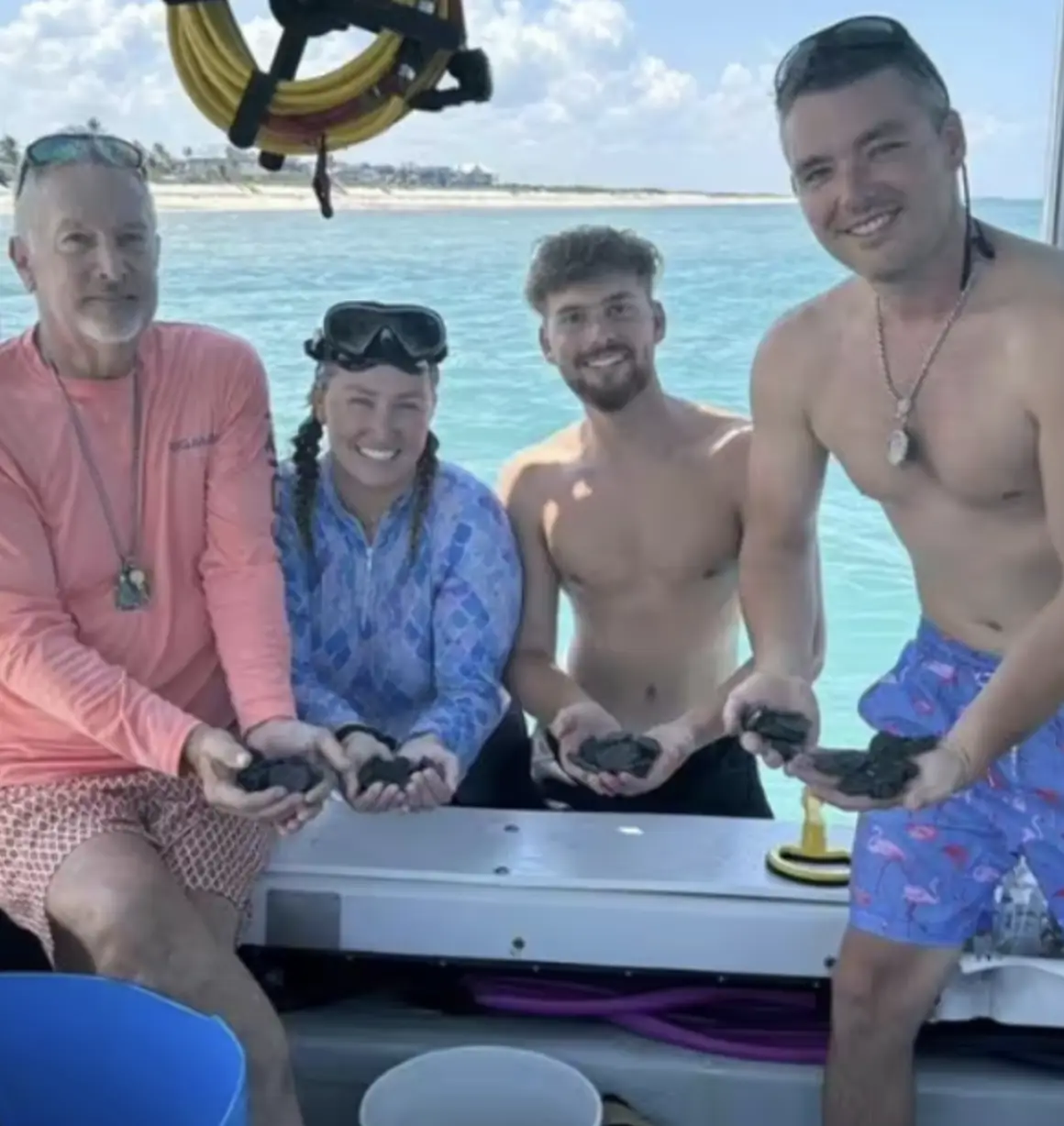 Gitschlag's crew consisted of business partner Mike Penninger, along with Nick Amelio and Corinne Lea. (Grant Gitschlag/Pen News)