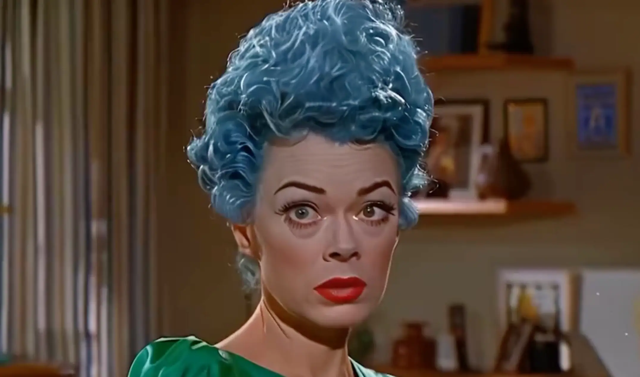 Marge Simpson's hair works a bit better in the cartoon. (Demonflyingfox)