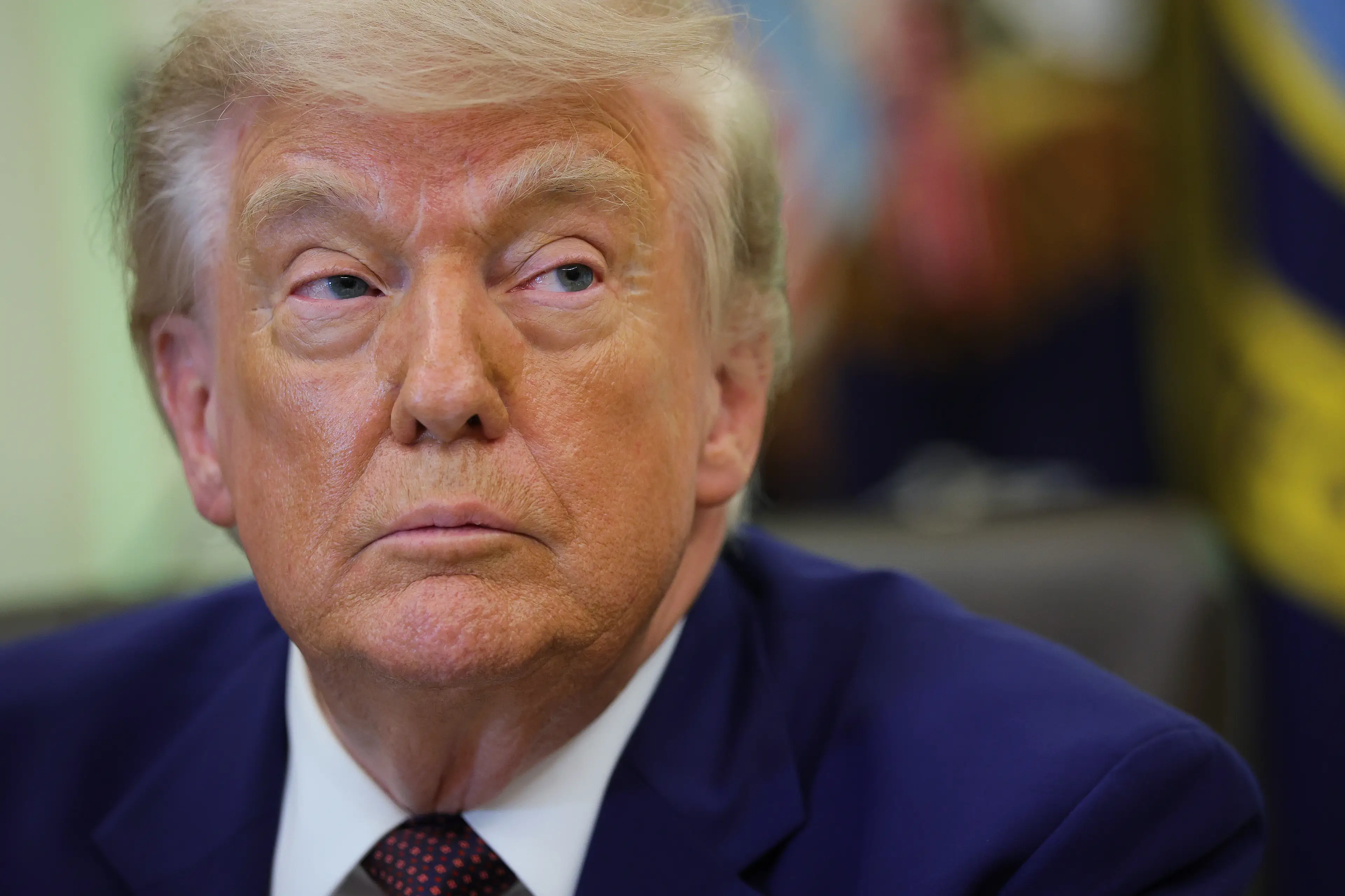 Donald Trump promised a ‘powerful’ response (Kevin Dietsch/Getty Images)