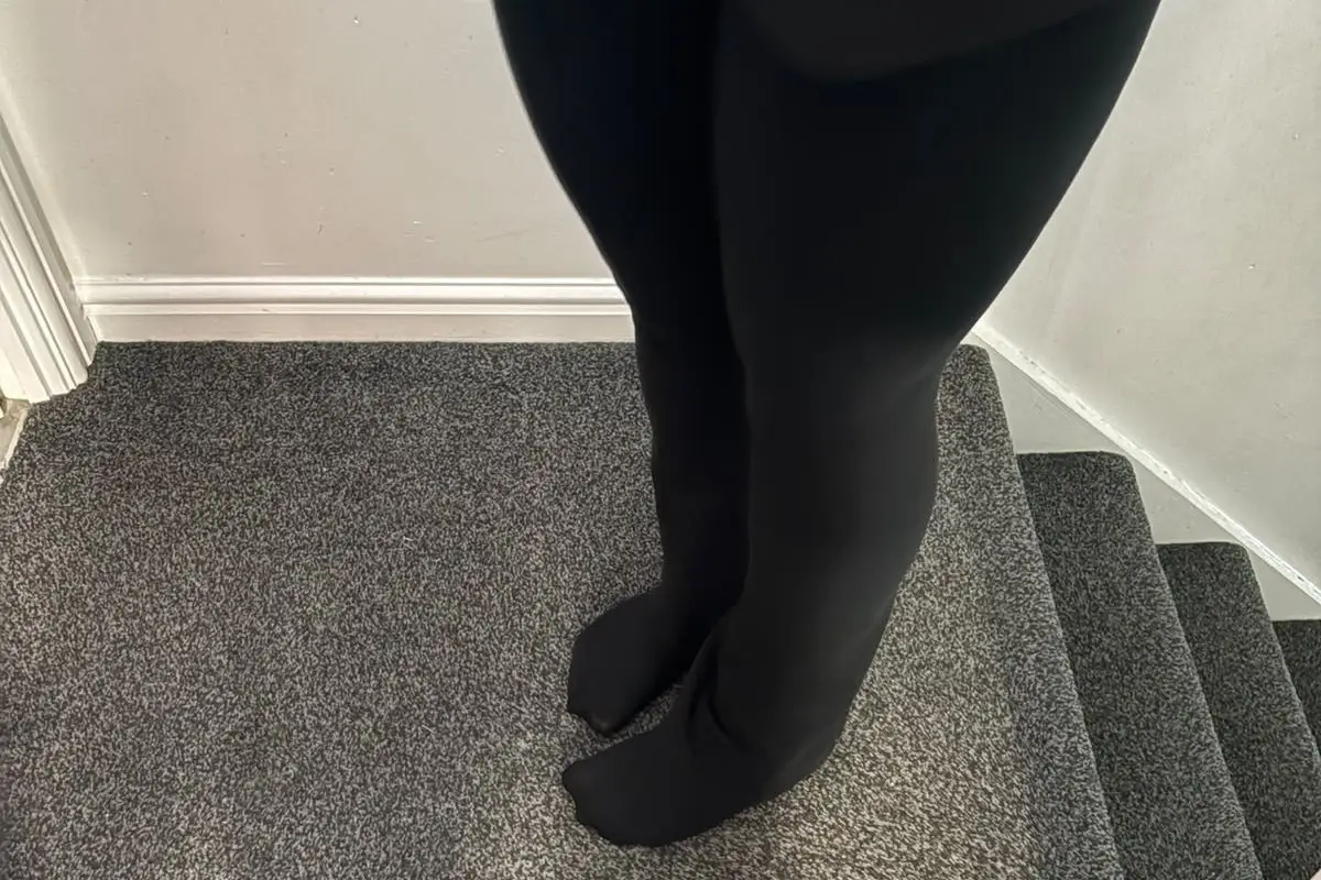 Thorp Academy School said Eva's trousers were too tight (SWNS)