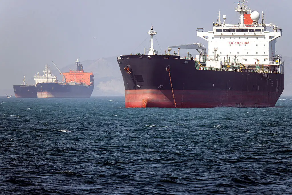 Gas and oil tankers cannot get through the Strait of Hormuz (Amirhossein KHORGOOEI / ISNA / AFP via Getty Images)