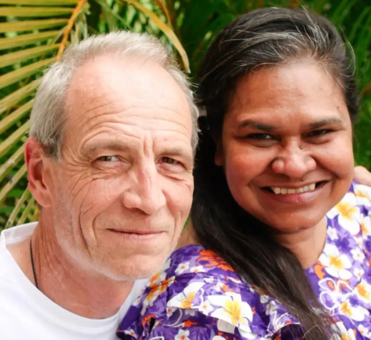 Dorante-Day with his wife.